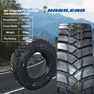 Habilead - BO642 (Drive/Trailer – Off-Road) - 315/80R22.5